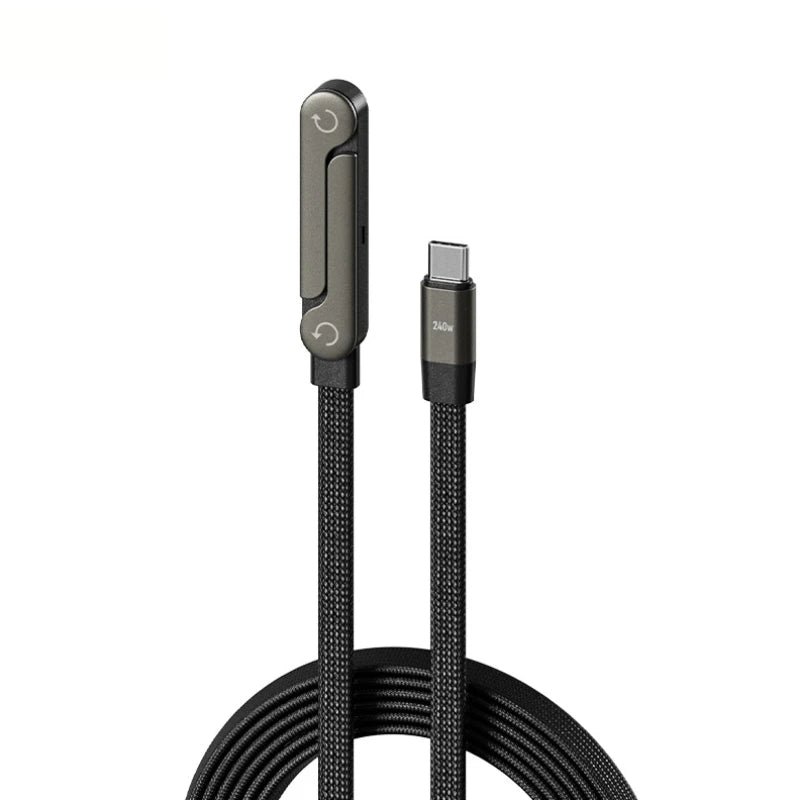 charge rapide 240W – Type-C vers USB, support pour téléphone et ordinateur