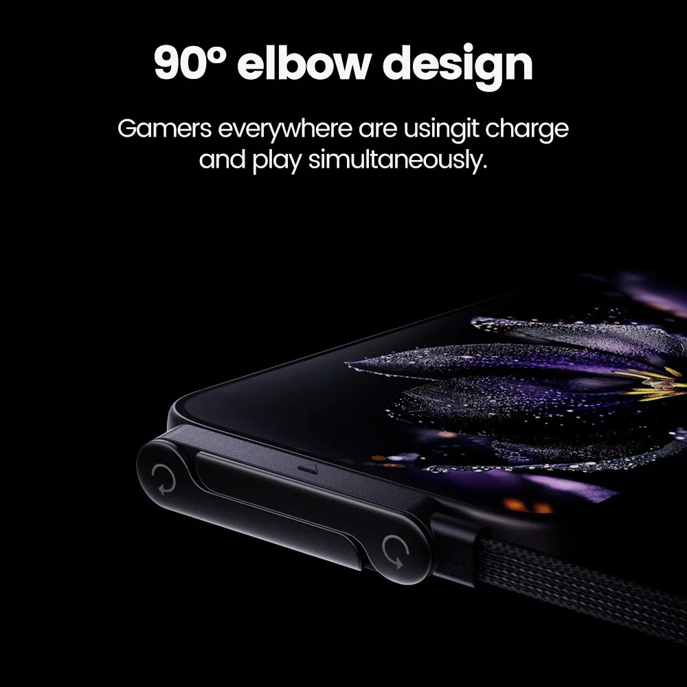 charge rapide 240W, câble coudé, Type-C vers Type-C, compatible Xiaomi, Samsung, OnePlus.