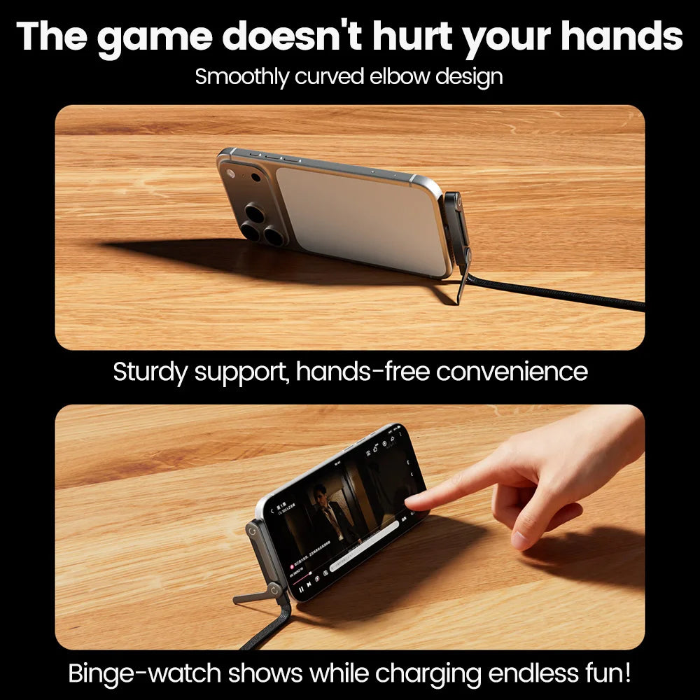 charge rapide 240W, câble coudé, Type-C vers Type-C, compatible Xiaomi, Samsung, OnePlus.